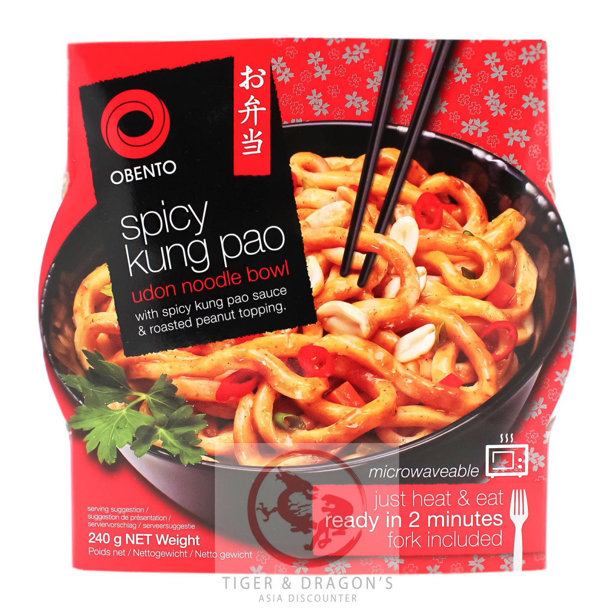 Obento Spicy Kung Pao Udon Nudeln Bowl 240g