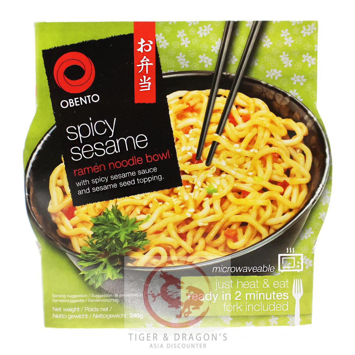 Obento Spicy Sesame Ramen Noodle Bowl 240g