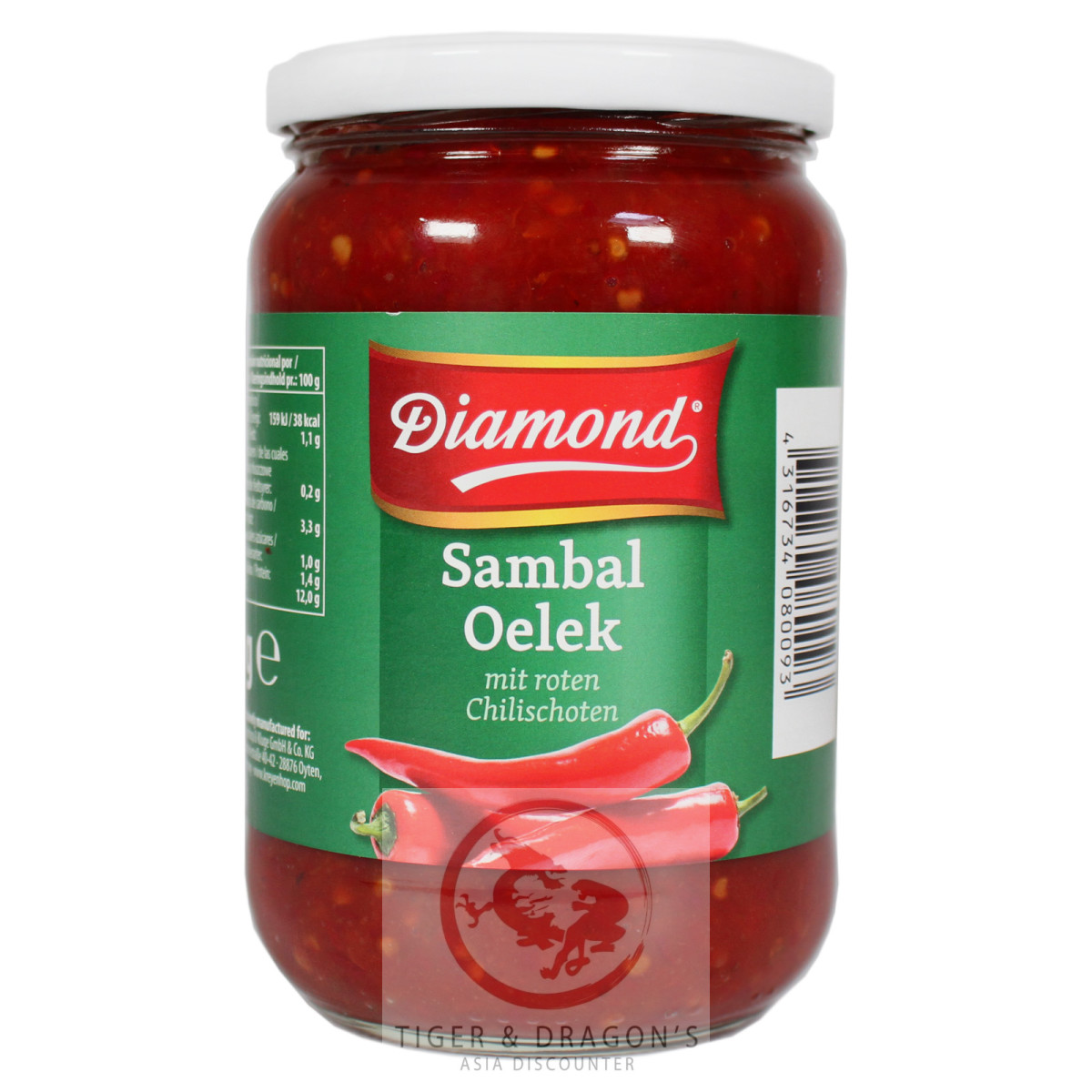 Diamond Sambal Oelek scharf 740g