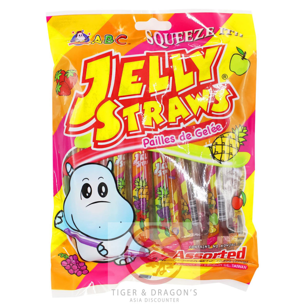 ABC Jelly Straws Mix HIPPO 300g