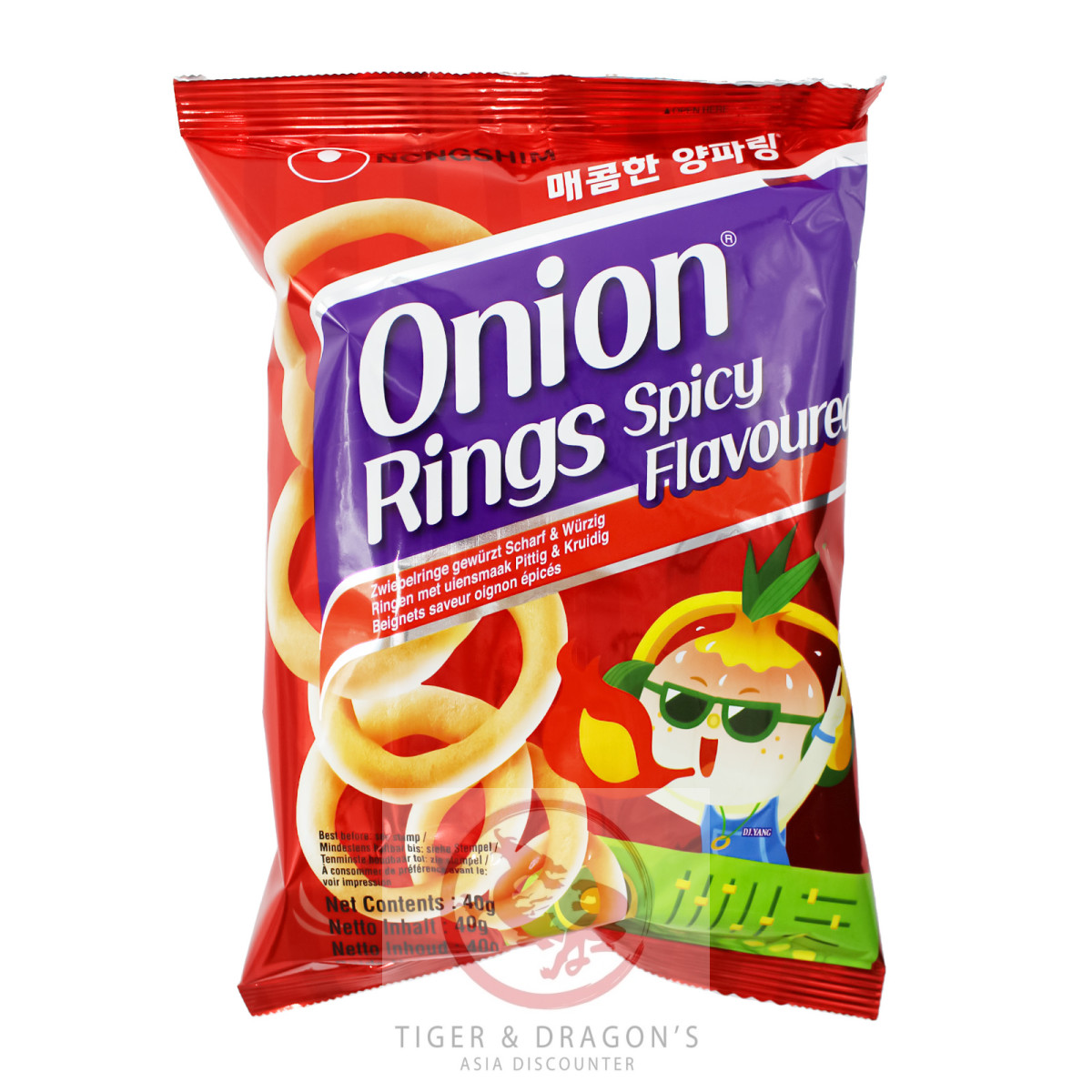 Nongshim Scharfe Zwiebelringe Onion Rings Spicy 40g