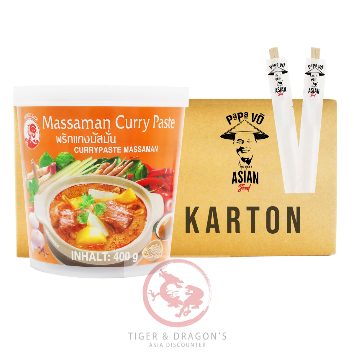 Cock Matsaman Thai Currypaste 24x400g