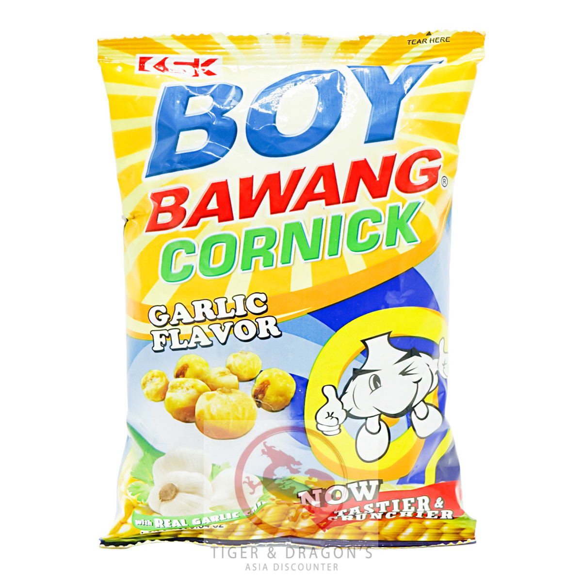 Boy Bawang Fritierter Mais mit Knoblauch Geschmack 100g