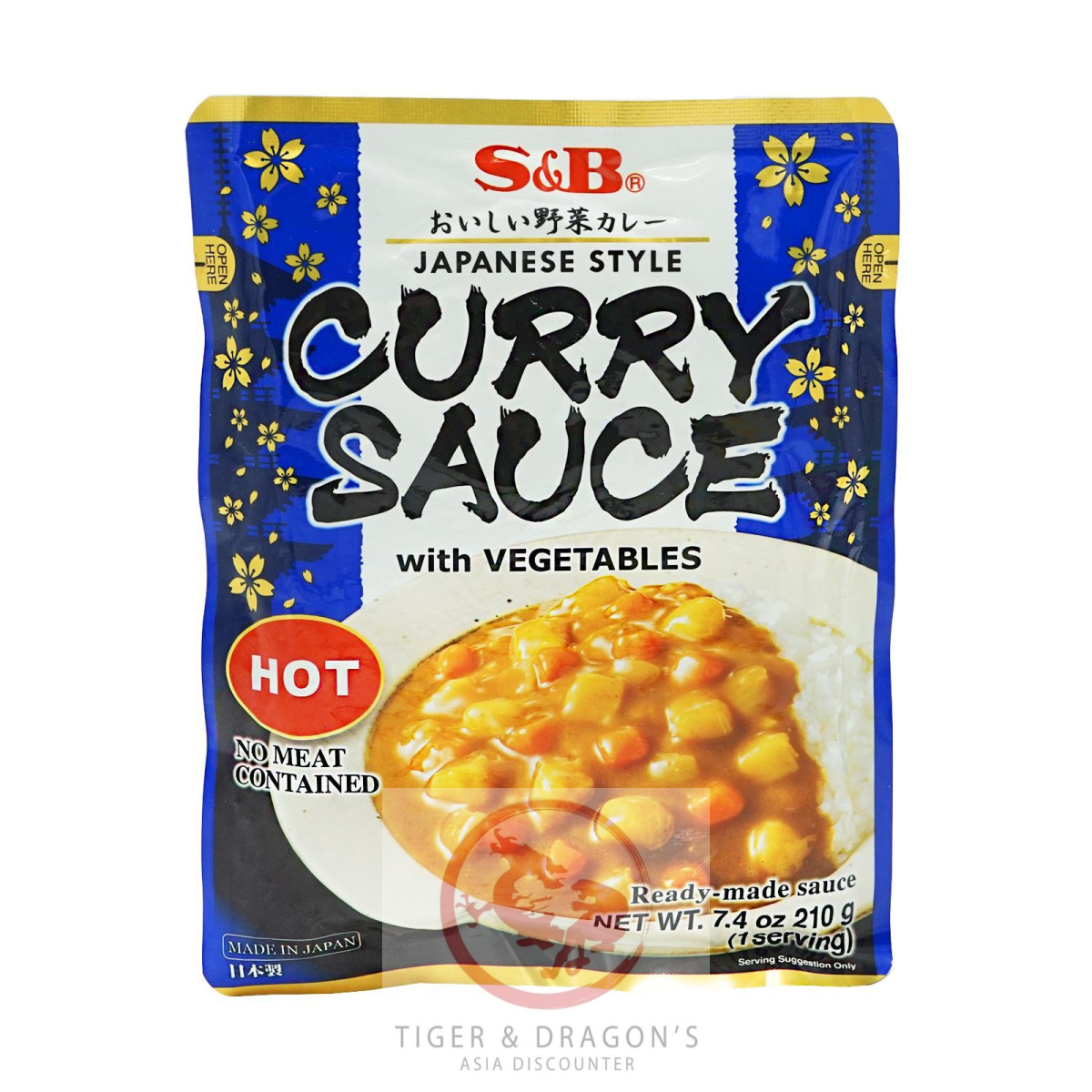 S&B Curry Sauce HOT 10x210g