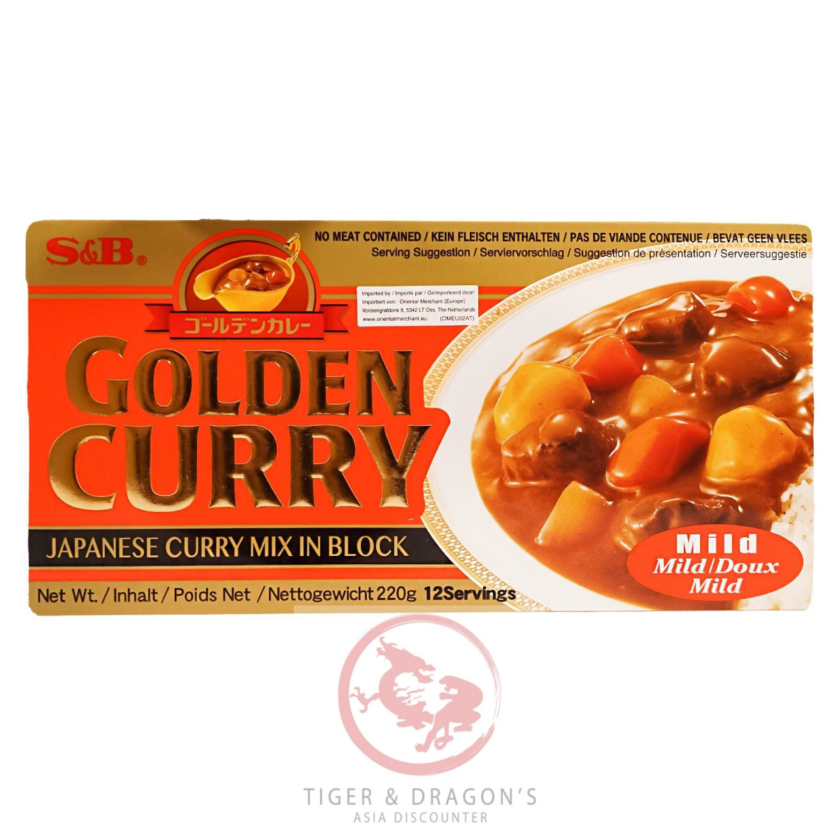 S&B Golden Japanisches Curry mild 220g