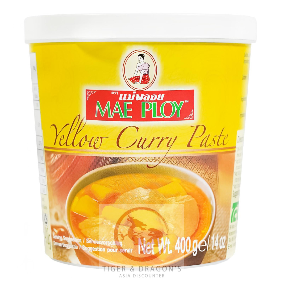 Mae Ploy Thailändische Gelbe Currypaste 400g