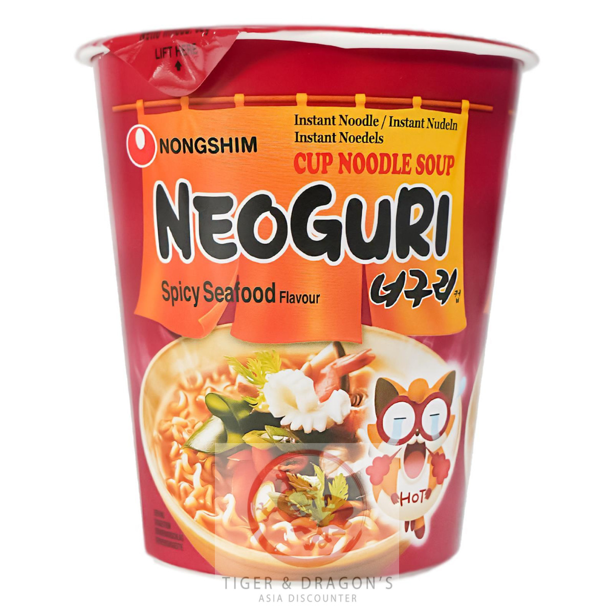 !! Nong Shim Neoguri Hot Instantnudeln Cup 62g