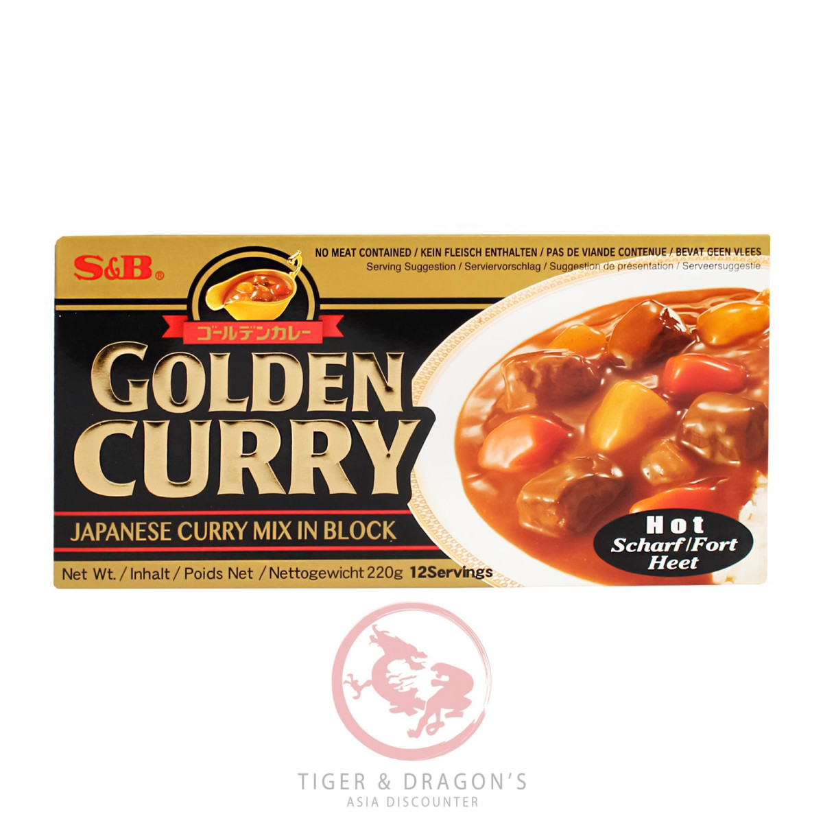 S&B Golden Curry Mix scharf 220g