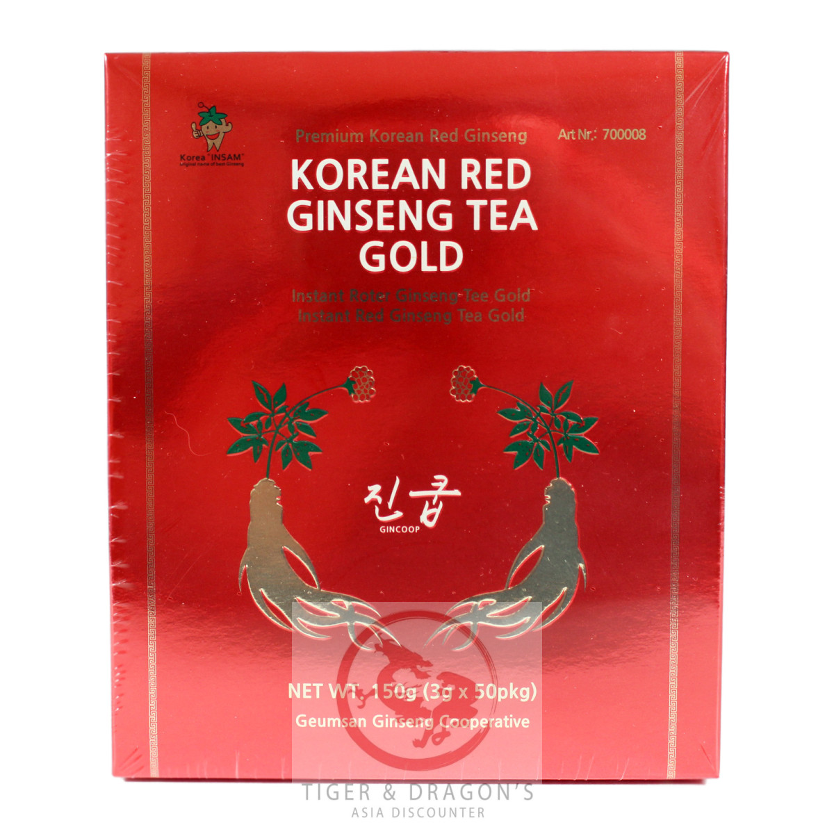 Gincoop Koreanischer Roter Ginseng Tee Gold 150g