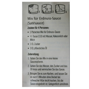 Asian Home Gourmet Würzpaste ERDNUSS Sauce Mix 50g
