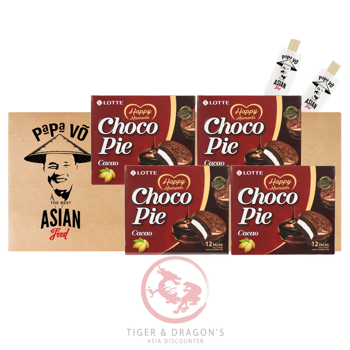 Lotte Choco Pie Kakao 4x336g