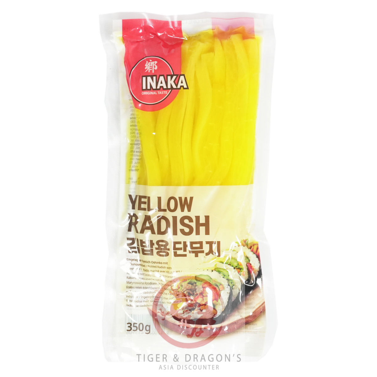 Inaka Gelber Sushi Rettich in Streifen 350g