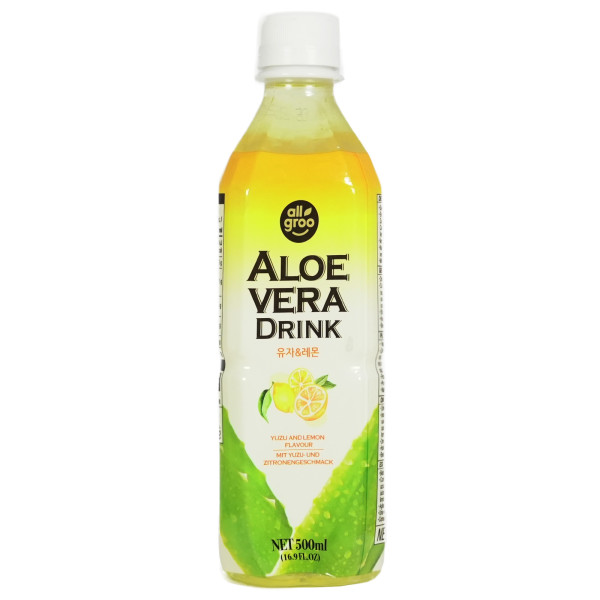 Allgro Aloe Vera Drink Yuzu Lemon Geschmack 500ml zzgl. 0,25€ Pfand