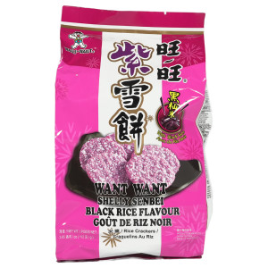 !! Want Want Reiscracker mit schwarzem Reis Senbei 112g