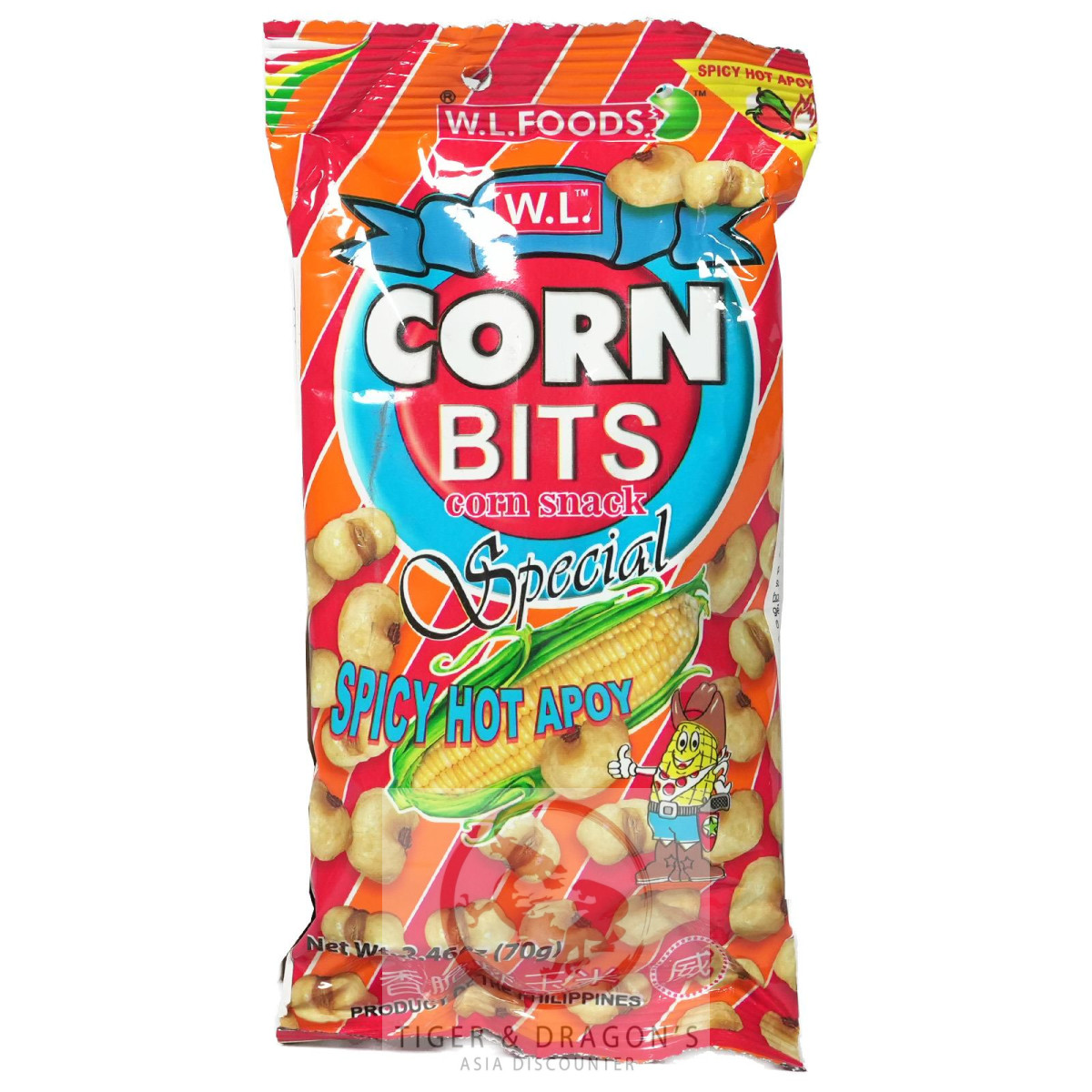 Corn Bits Corn Special Spicy Hot Apoy 70g