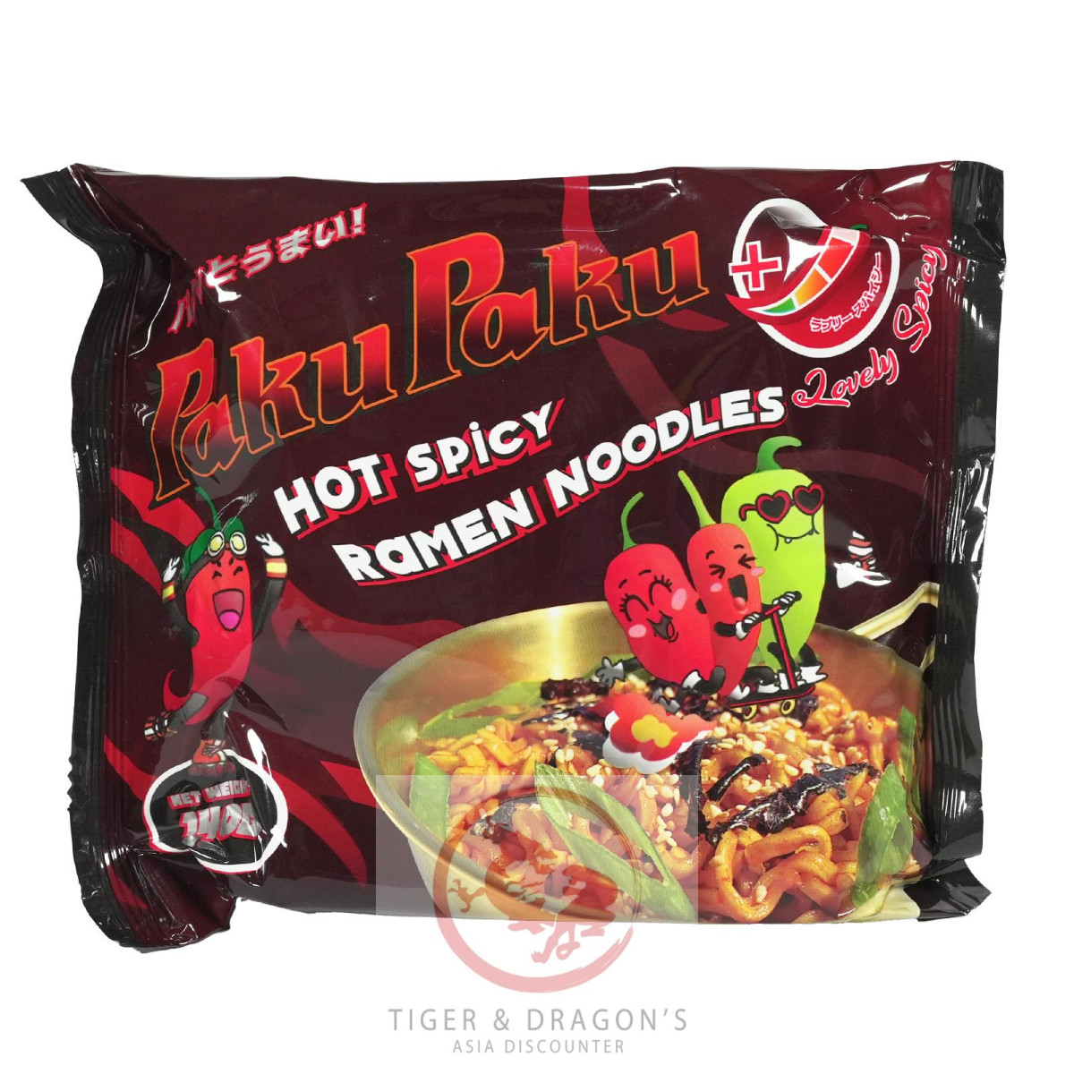 ! Paku Paku Hot Spicy Ramen Nudeln lovely Spicy 140g