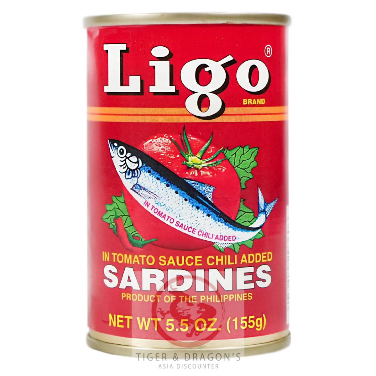 Ligo Sardinen in Tomatensauce mit Chili 155g