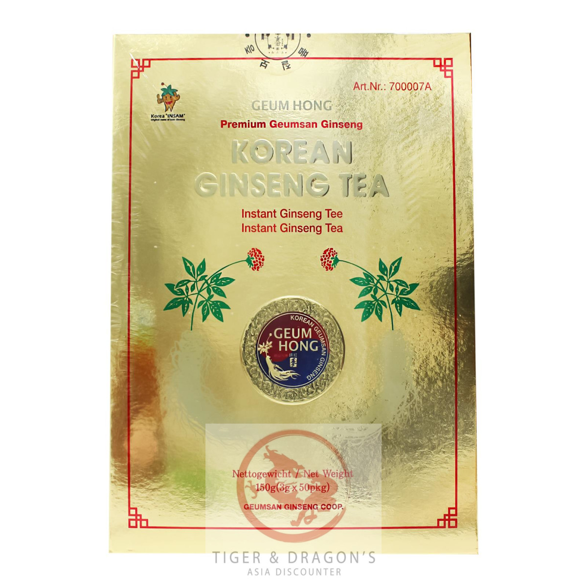 Geum Hong Korean Premium Ginseng Tea 50x3g