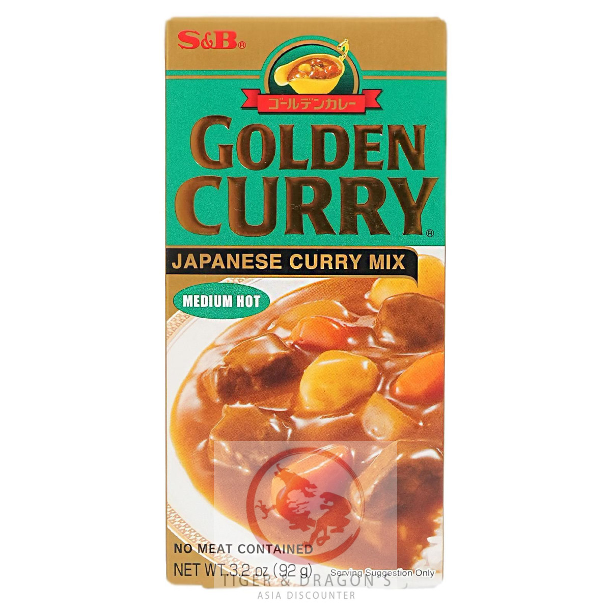 S&B Golden Curry Japanisches Curry Mix Medium Hot 92g