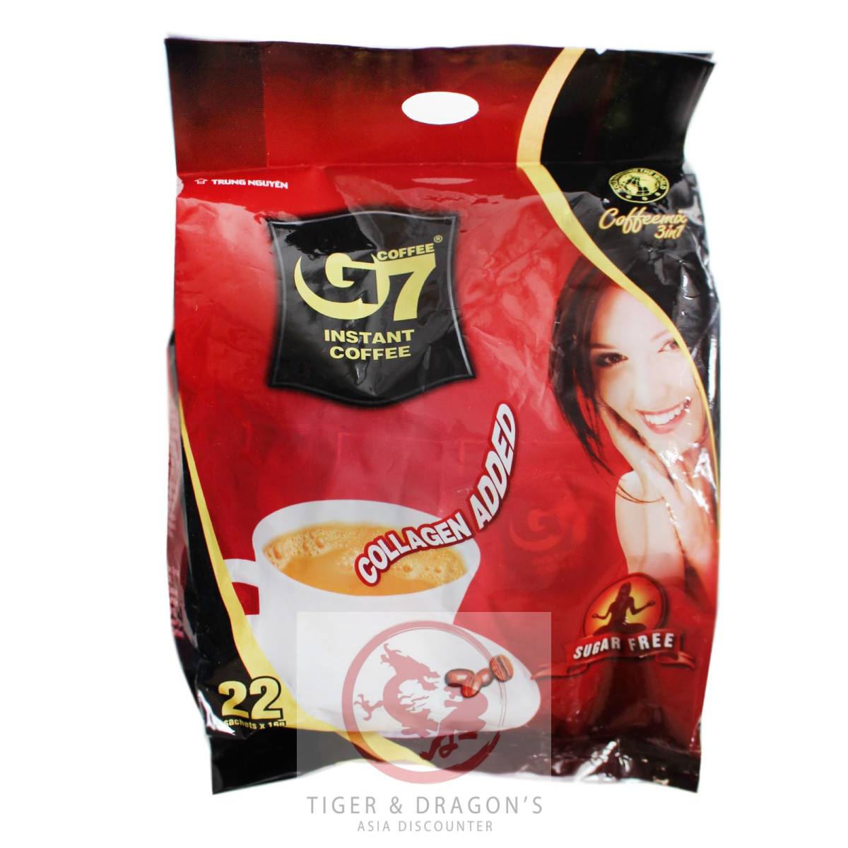 Trung Nguyen G7 Instant 3in1 mit Kollagen ohne Zucker 352g