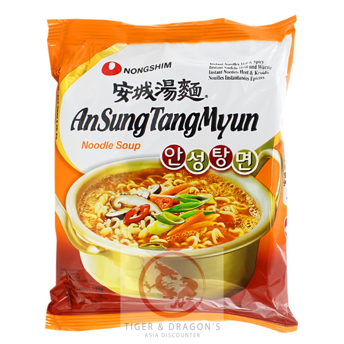 Nongshim Ansung Ramen Nudeln Hot & Spicy 125g