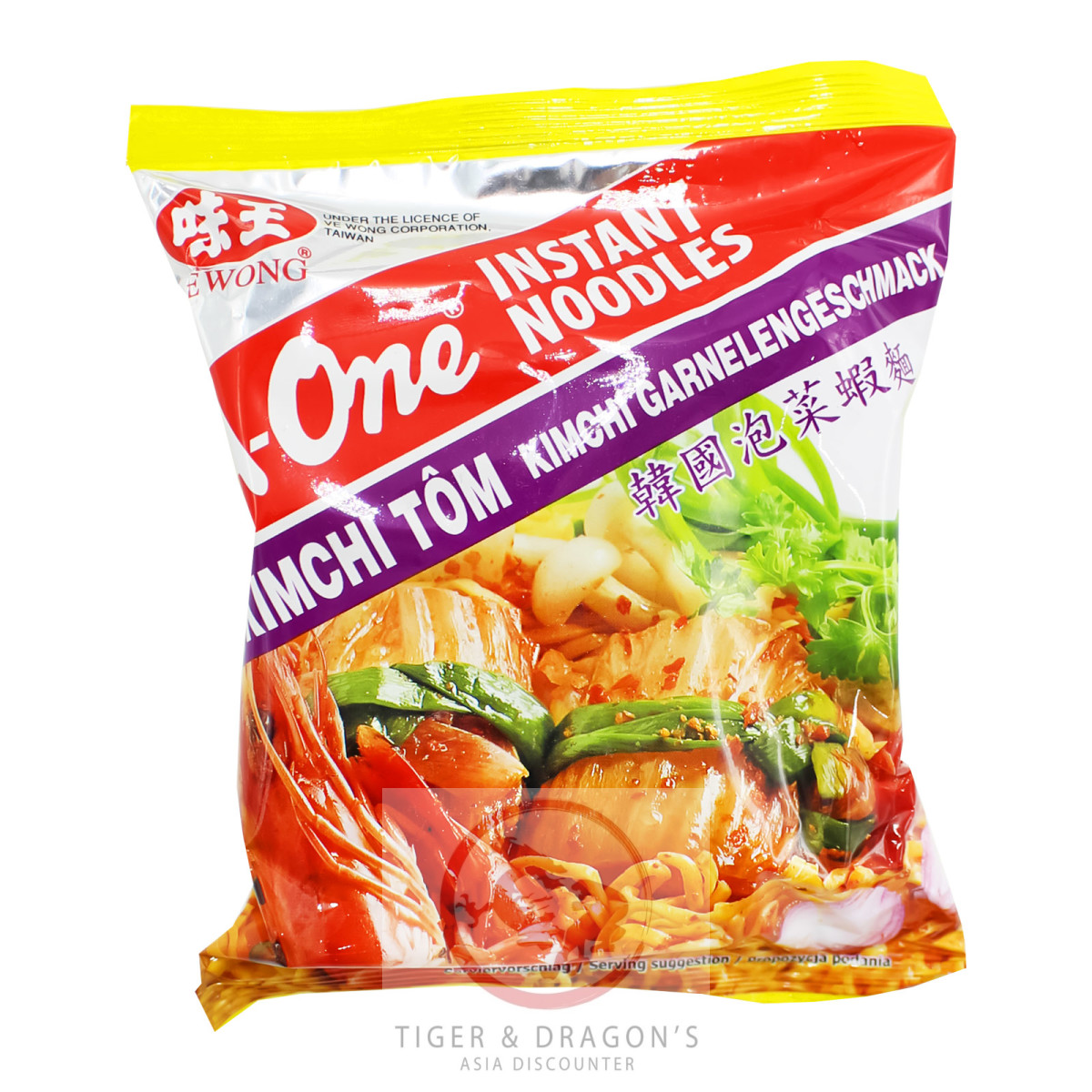 A-One Instantnudeln Kim Chi Shrimps Geschmack 85g