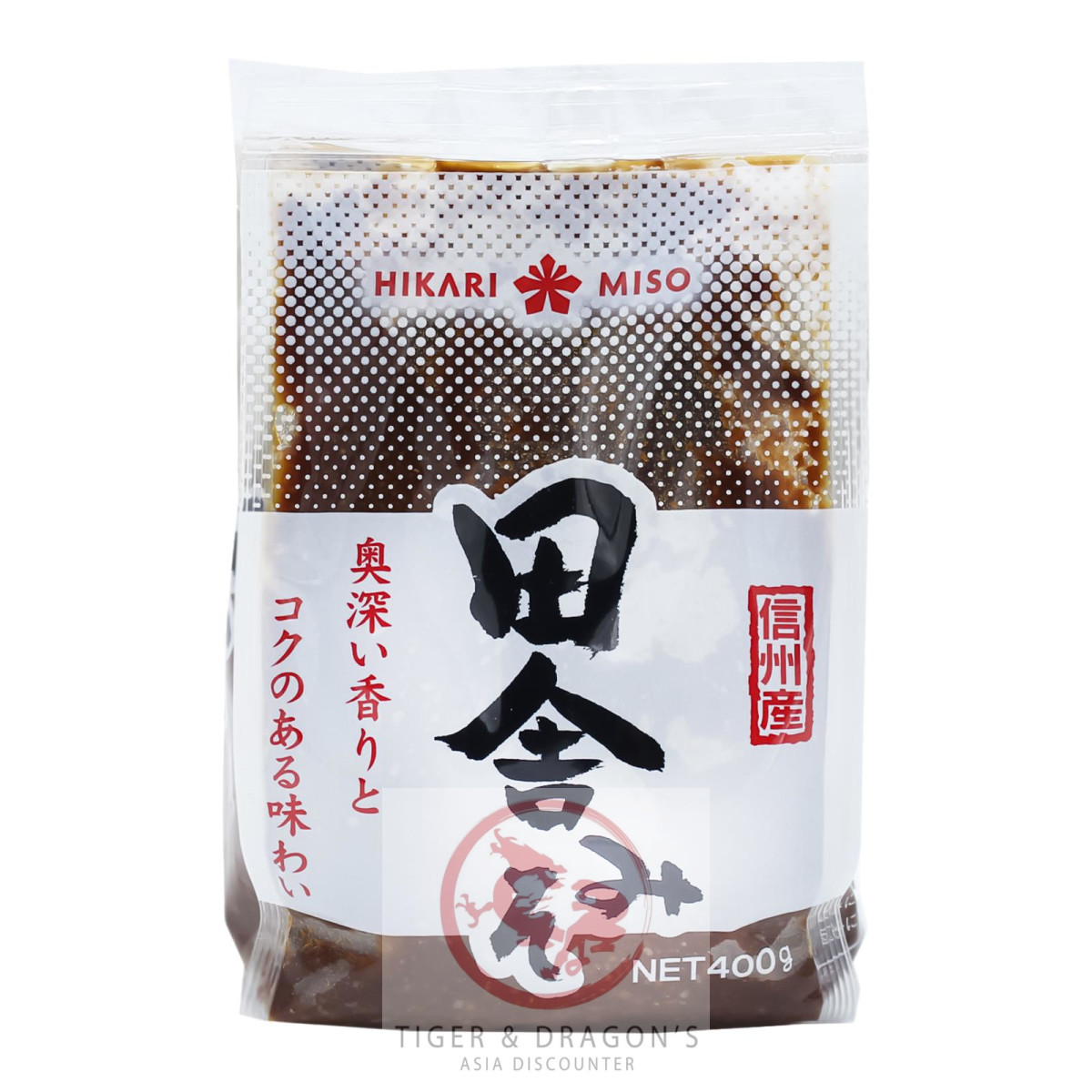 Hikari Misopaste Inaka Red Miso Pikante fermentierte...